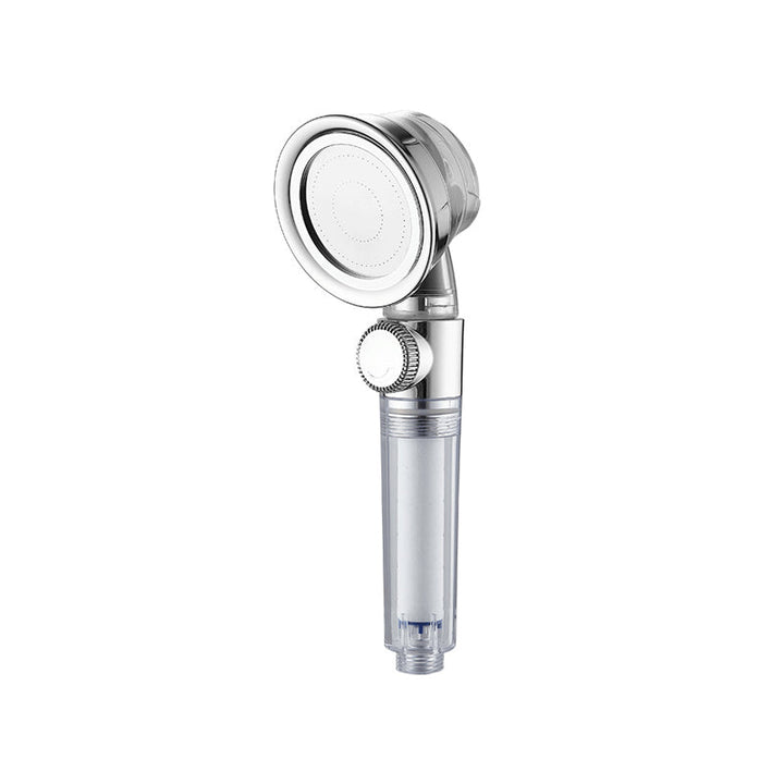 Lisslune | Modern Standard Shower Head Round Metal Adjustable Spray Pattern Shower Head