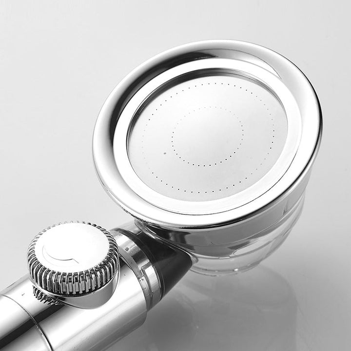 Lisslune | Modern Standard Shower Head Round Metal Adjustable Spray Pattern Shower Head