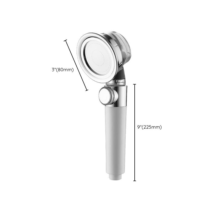 Lisslune | Modern Standard Shower Head Round Metal Adjustable Spray Pattern Shower Head