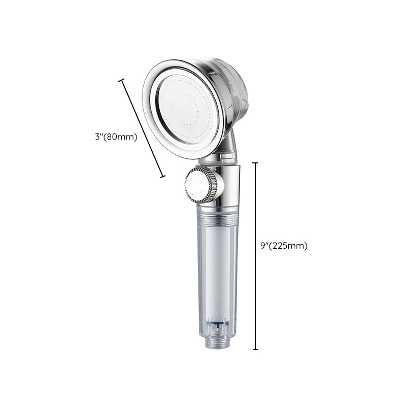 Lisslune | Modern Standard Shower Head Round Metal Adjustable Spray Pattern Shower Head