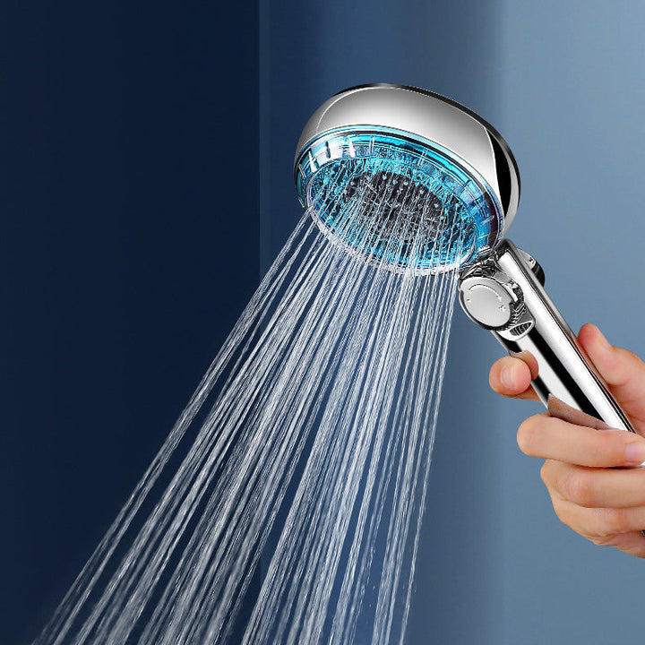 Lisslune | Contemporary Handheld Shower Head Round Filter Ball Spray Head With Digital Display