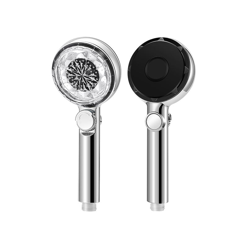 Lisslune | Contemporary Handheld Shower Head Round Filter Ball Spray Head With Digital Display