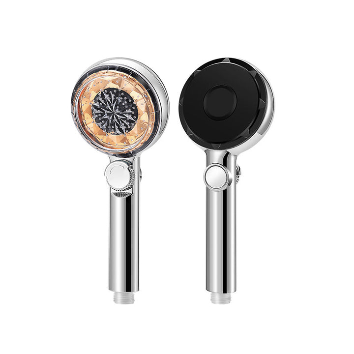 Lisslune | Contemporary Handheld Showerhead Round Filter Ball Spray Head With Digital Display