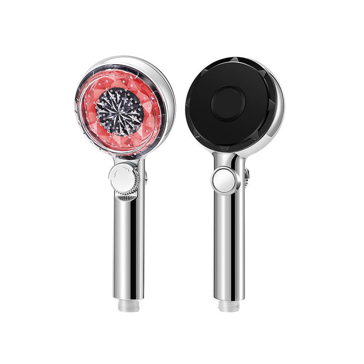 Lisslune | Contemporary Handheld Shower Head Round Filter Ball Spray Head With Digital Display