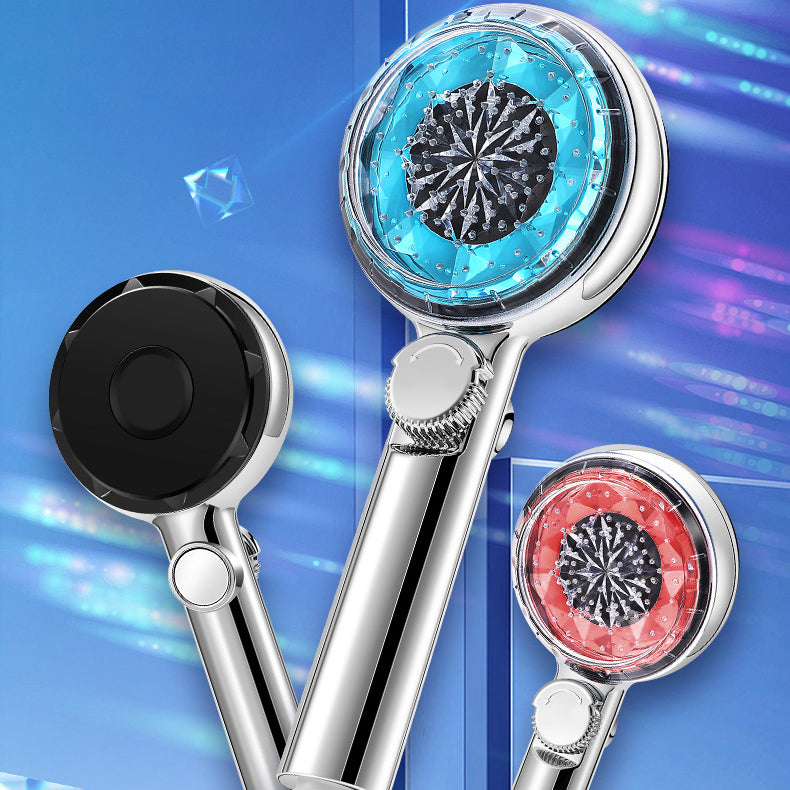 Lisslune | Contemporary Handheld Shower Head Round Filter Ball Spray Head With Digital Display