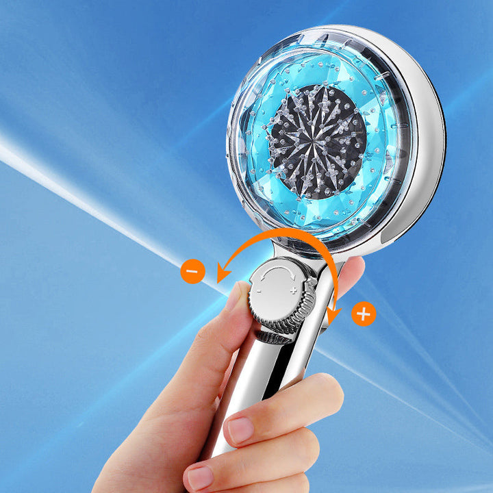 Lisslune | Contemporary Handheld Shower Head Round Filter Ball Spray Head With Digital Display