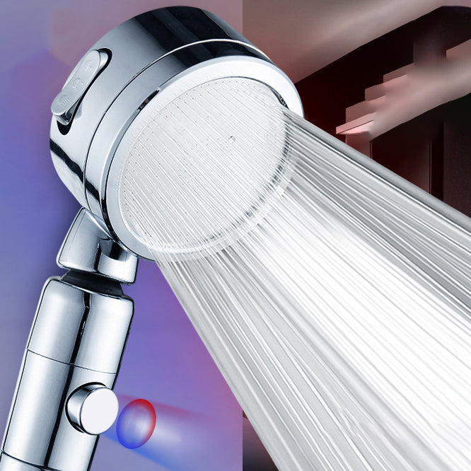 Lisslune | Contemporary Handheld Showerhead Round 3 Setting Sprayhead in Silver
