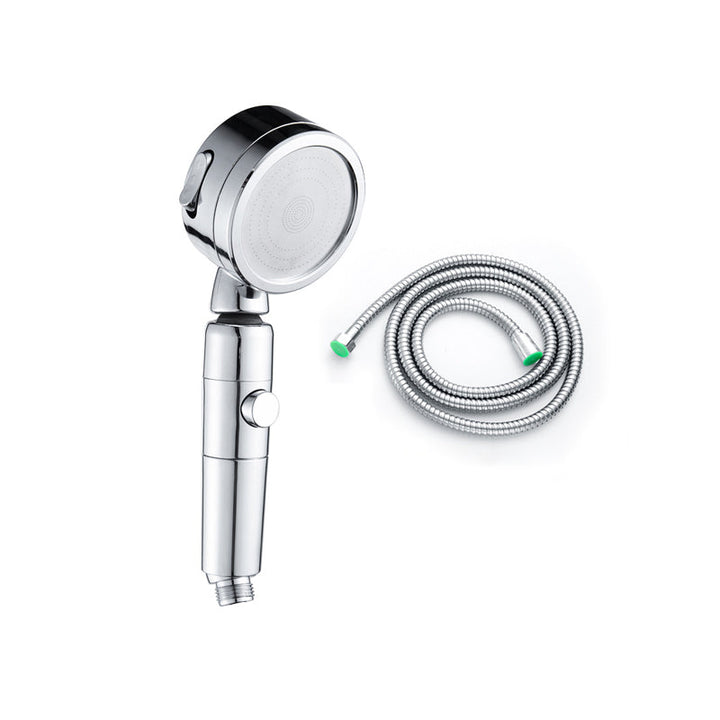 Lisslune | Contemporary Handheld Showerhead Round 3 Settings Sprayhead in Silver