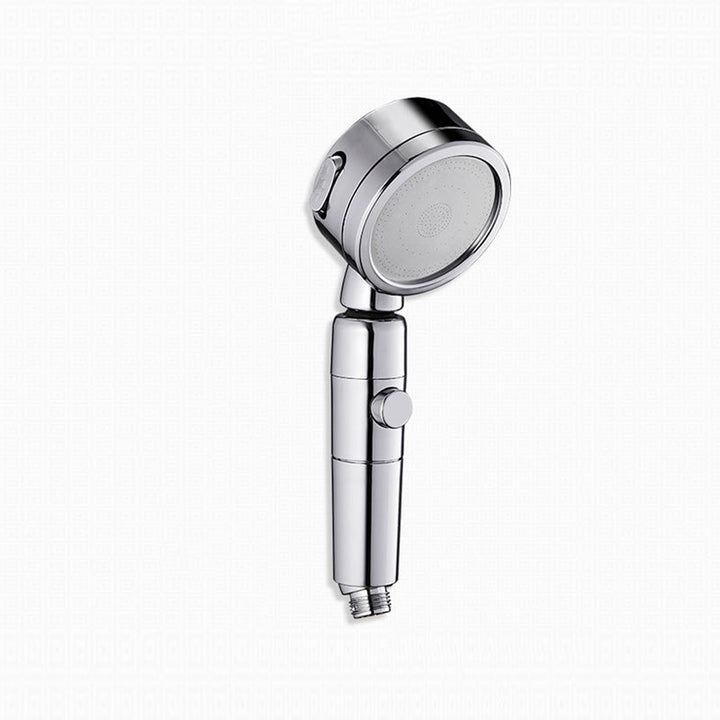 Lisslune | Contemporary Handheld Showerhead Round 3 Setting Sprayhead in Silver