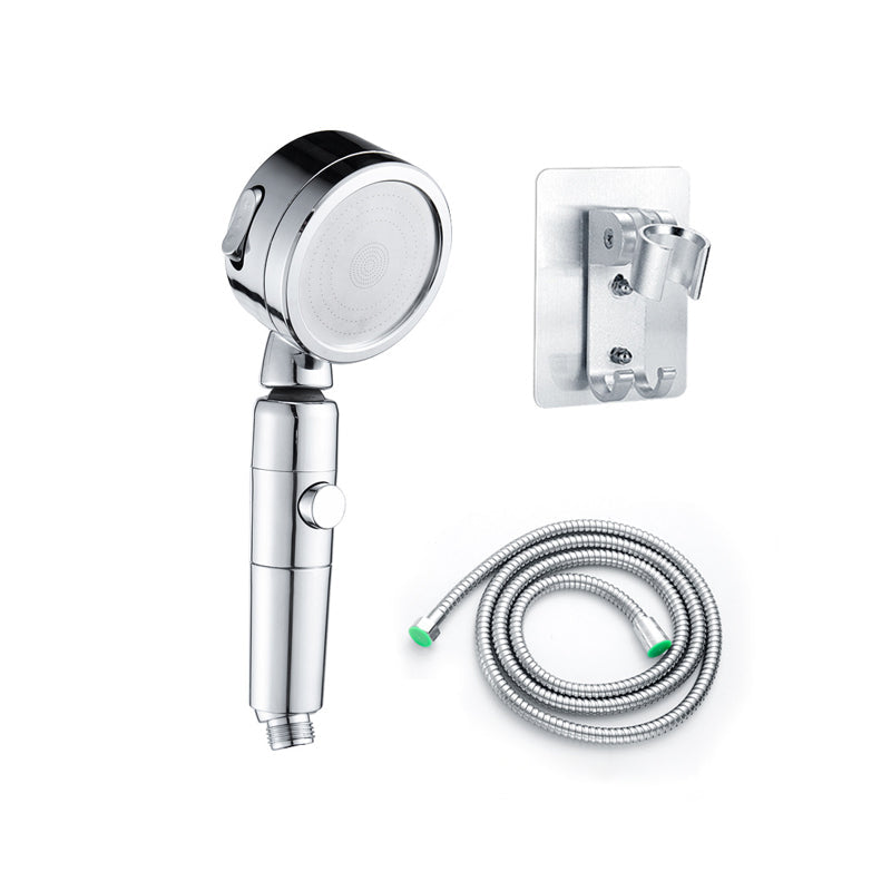 Lisslune | Contemporary Handheld Showerhead Round 3 Setting Sprayhead in Silver