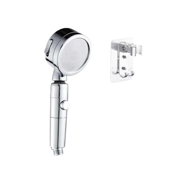 Lisslune | Contemporary Handheld Showerhead Round 3 Setting Sprayhead in Silver