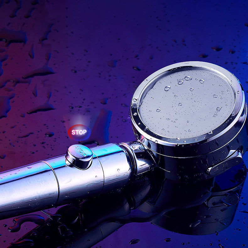 Lisslune | Contemporary Handheld Showerhead Round 3 Setting Sprayhead in Silver