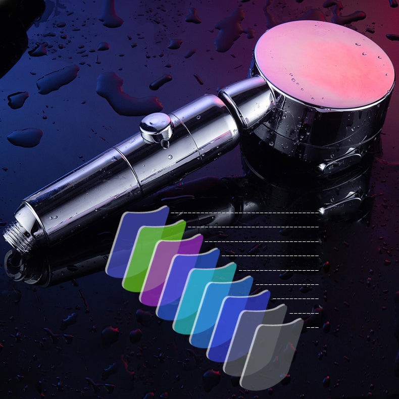 Lisslune | Contemporary Handheld Showerhead Round 3 Settings Sprayhead in Silver