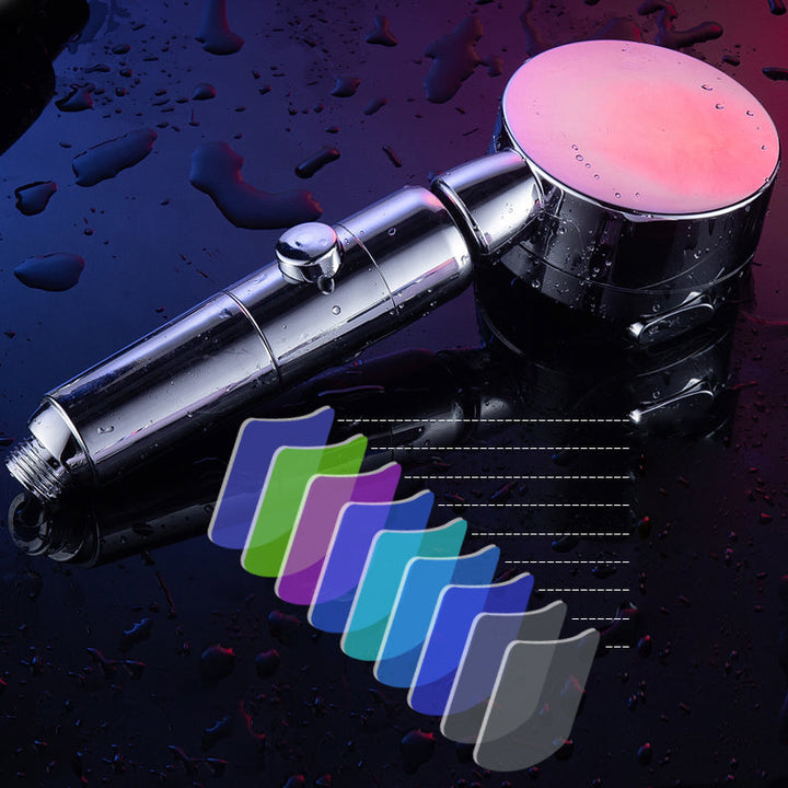 Lisslune | Contemporary Handheld Showerhead Round 3 Settings Sprayhead in Silver