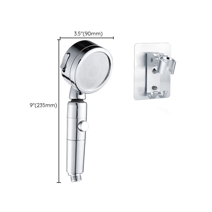 Lisslune | Contemporary Handheld Showerhead Round 3 Settings Sprayhead in Silver