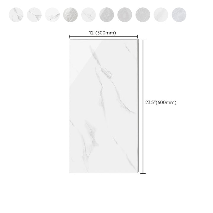 Lisslune | Modern Peel and Stick Tile Ceramic Single Plate Rectangular Peel & Stick Mosaic Tile