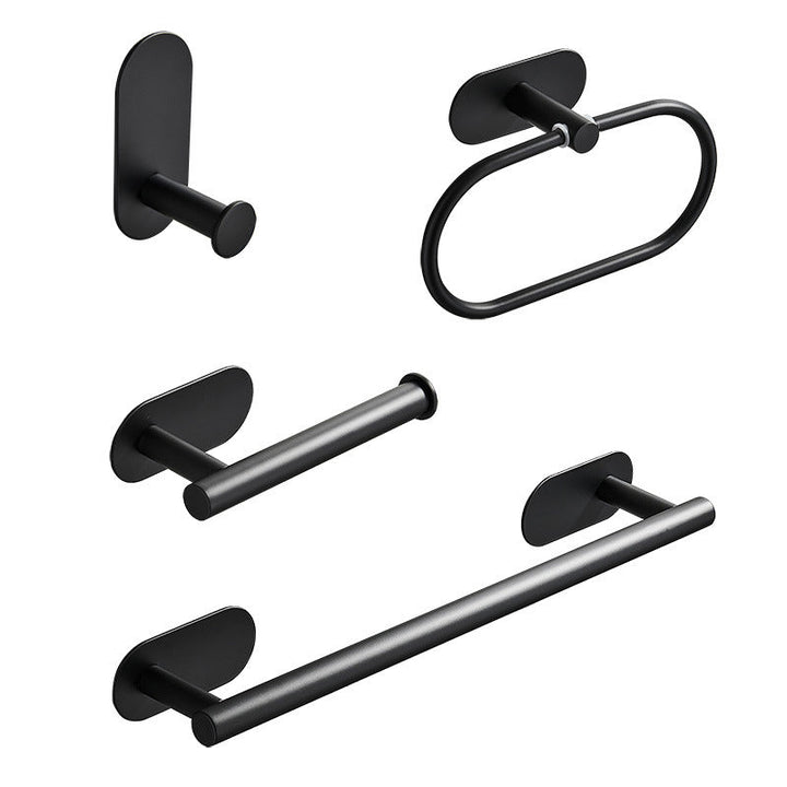Lisslune | 4-piece traditional bathroom hardware set with towel ring/paper holder & bath towel hook