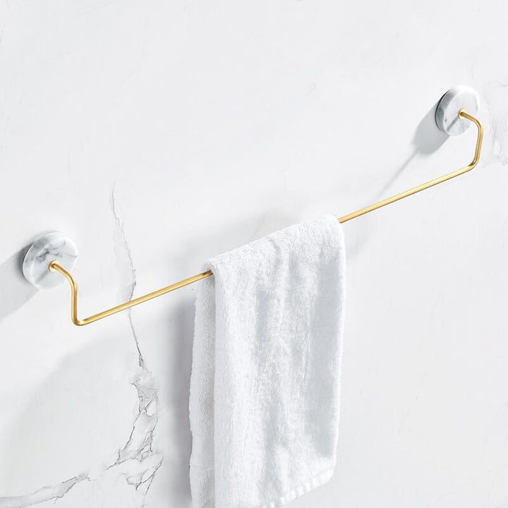 Lisslune | Modern bathroom accessories as a single piece or as a set in marble and metal