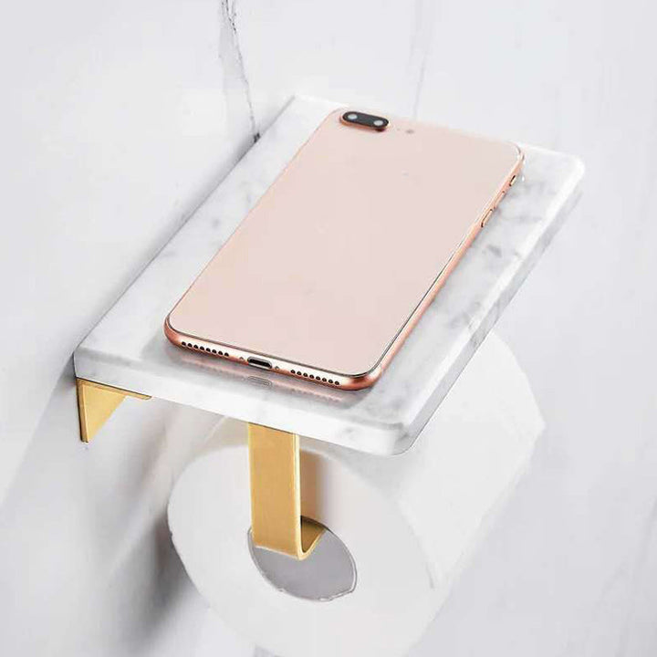 Lisslune | Modern bathroom accessories as a single piece or as a set in marble and metal