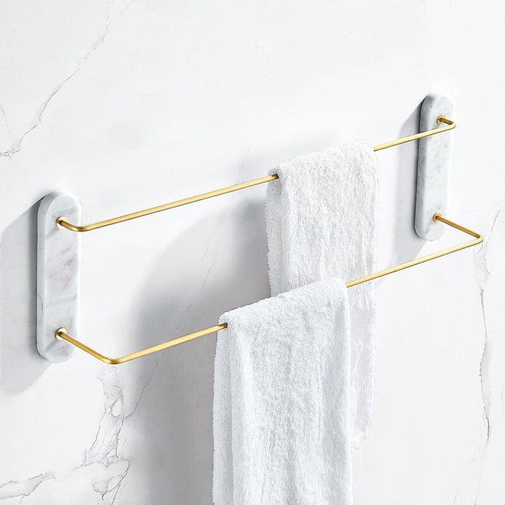 Lisslune | Modern bathroom accessories as a single piece or as a set in marble and metal
