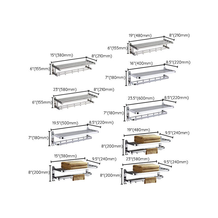 Lisslune | 6-piece stainless steel modern bathroom accessories as a single item or as a set