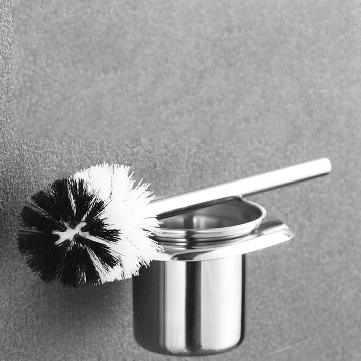 Lisslune | Polished Chrome Bathroom Accessories Set made of Stainless Steel with Bathroom Shelf/Bathrobe Hook/Towel Bar