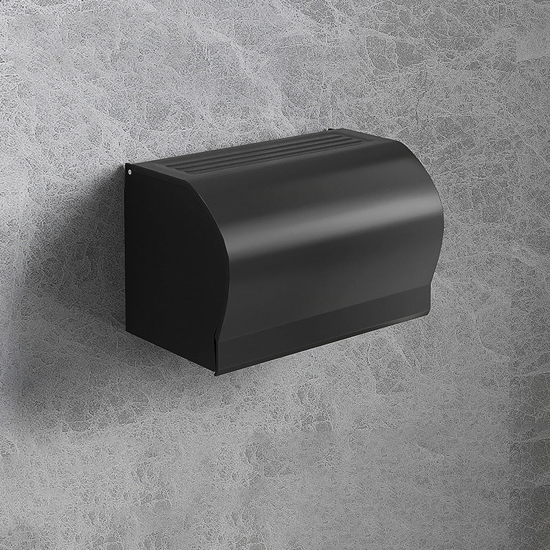 Lisslune | Modern Matte Black Bathroom Accessory Set with Bath Shelf/Towel Hook/Towel Bar