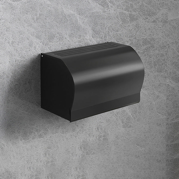 Lisslune | Modern Matte Black Bathroom Accessory Set with Bath Shelf/Towel Hook/Towel Bar