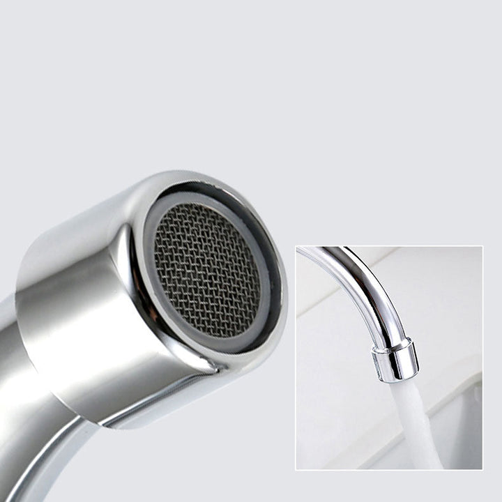 Lisslune | High arch brass bathroom faucet double handle sink faucet