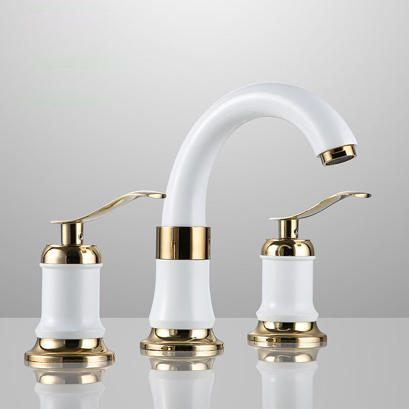 Lisslune | Modern Vessel Faucet Metal Lever Handles Low Arc Vessel Faucet for Home