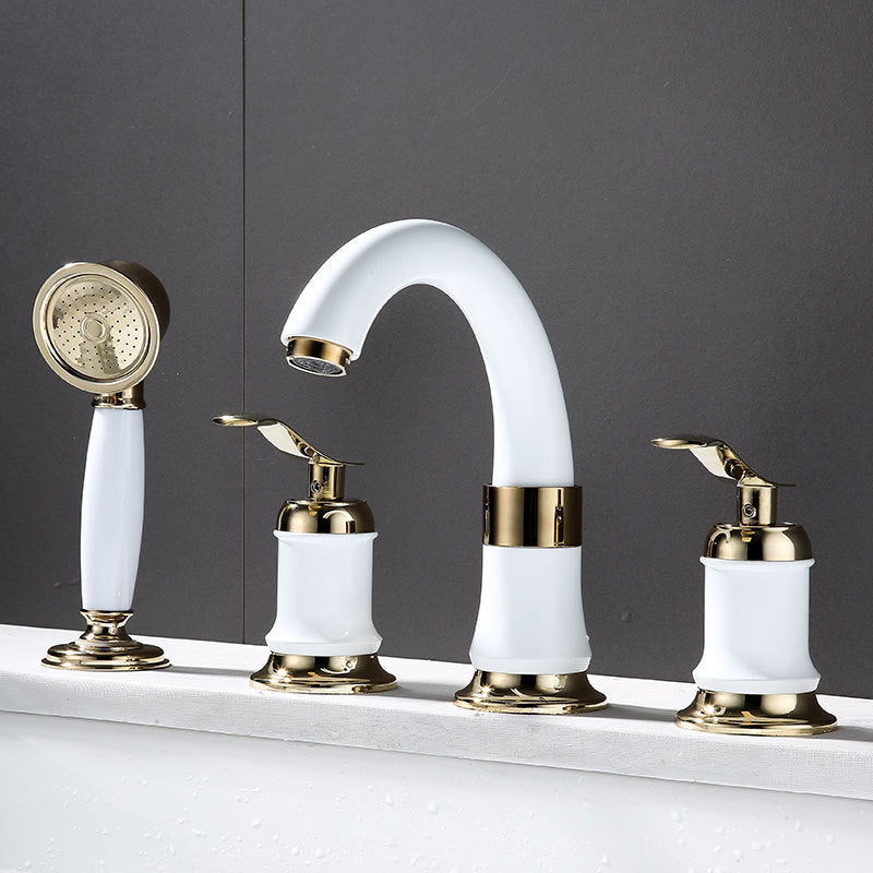 Lisslune | Modern Vessel Faucet Metal Lever Handles Low Arc Vessel Faucet for Home