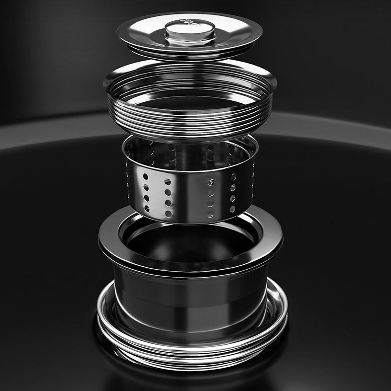 Lisslune | Contemporary Style Round Kitchen Sink Stainless Steel Kitchen Sink