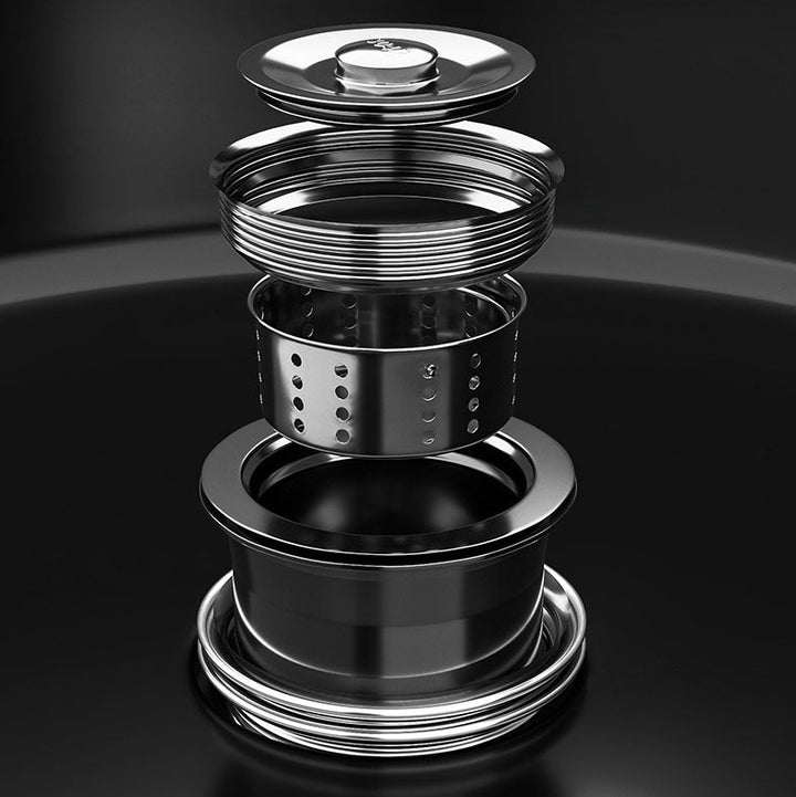 Lisslune | Contemporary Style Round Kitchen Sink Stainless Steel Kitchen Sink