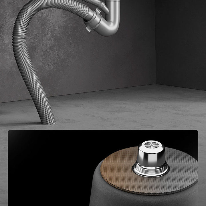 Lisslune | Contemporary Style Round Kitchen Sink Stainless Steel Kitchen Sink