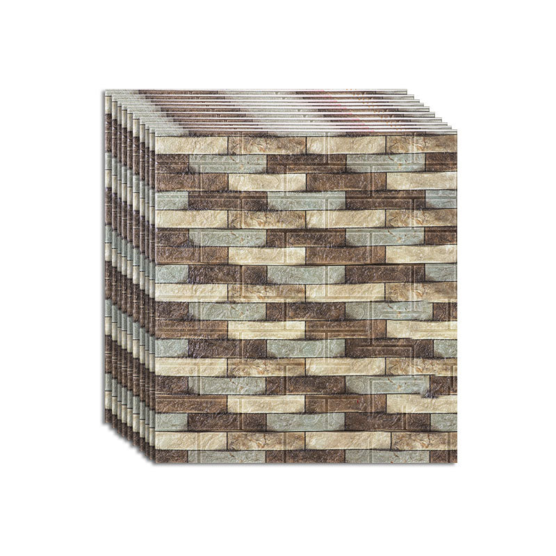 Lisslune | Industrial Wall Plank 3D Print Bathroom Living Room Wall Panels Set of 10