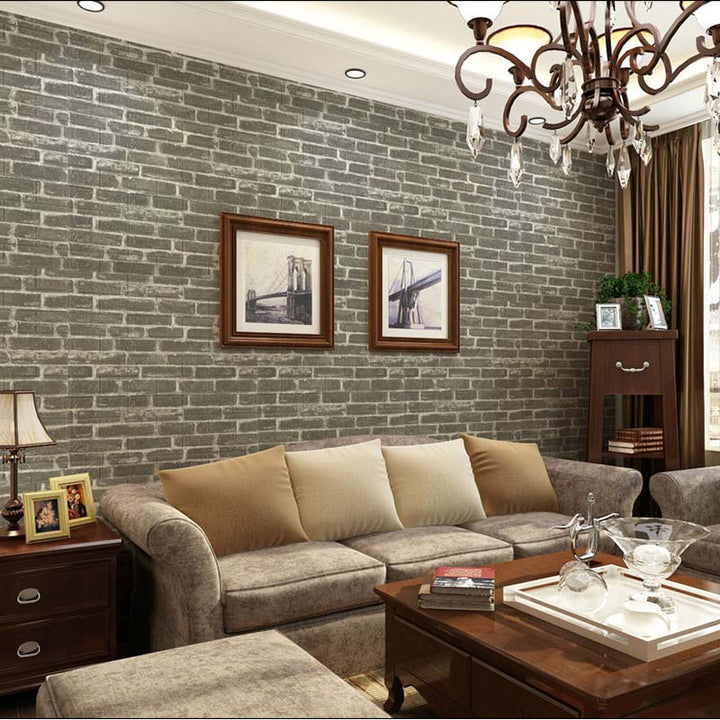 Lisslune | Industrial Wall Plank 3D Print Bathroom Living Room Wall Panels Set of 10
