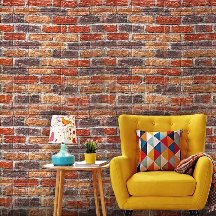Lisslune | Industrial Wall Plank 3D Print Bathroom Living Room Wall Panels Set of 10