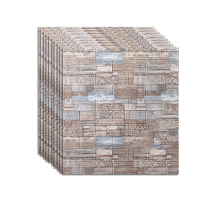 Lisslune | Industrial Wall Plank 3D Print Bathroom Living Room Wall Panels Set of 10