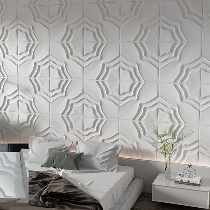 Lisslune | Modern square wall panel Peel and stick texture pattern wall covering