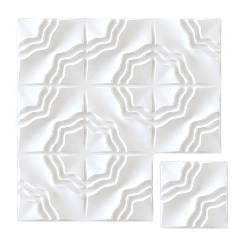 Lisslune | Modern square wall panel Peel and stick texture pattern wall covering