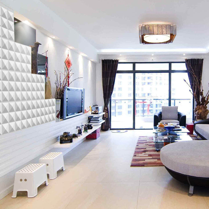 Lisslune | Modern square wall panel Peel and stick texture pattern wall covering