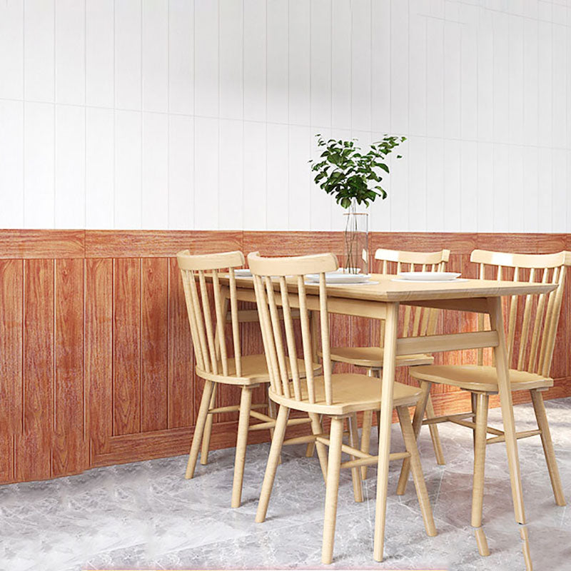 Lisslune | Modern Wall Paneling Peel and Stick Wood Look Design Rectangular Wall Paneling