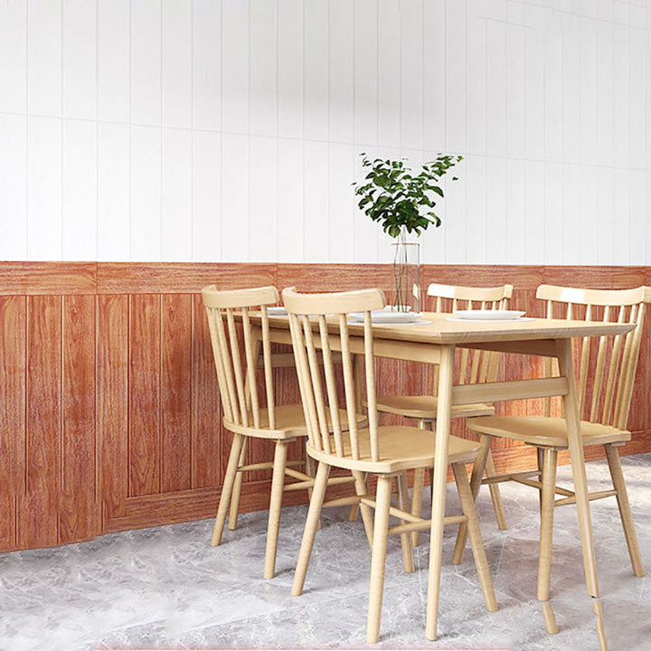 Lisslune | Modern Wall Paneling Peel and Stick Wood Look Design Rectangular Wall Paneling