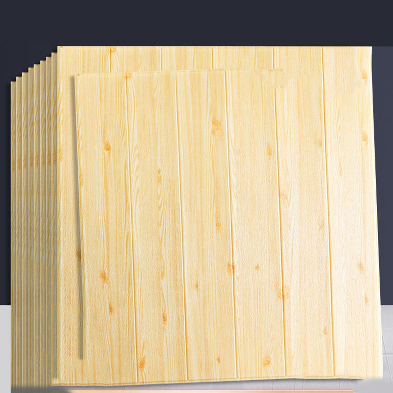 Lisslune | Modern Wall Paneling Peel and Stick Wood Look Design Rectangular Wall Paneling