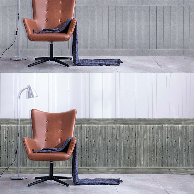 Lisslune | Modern Wall Paneling Peel and Stick Wood Look Design Rectangular Wall Paneling