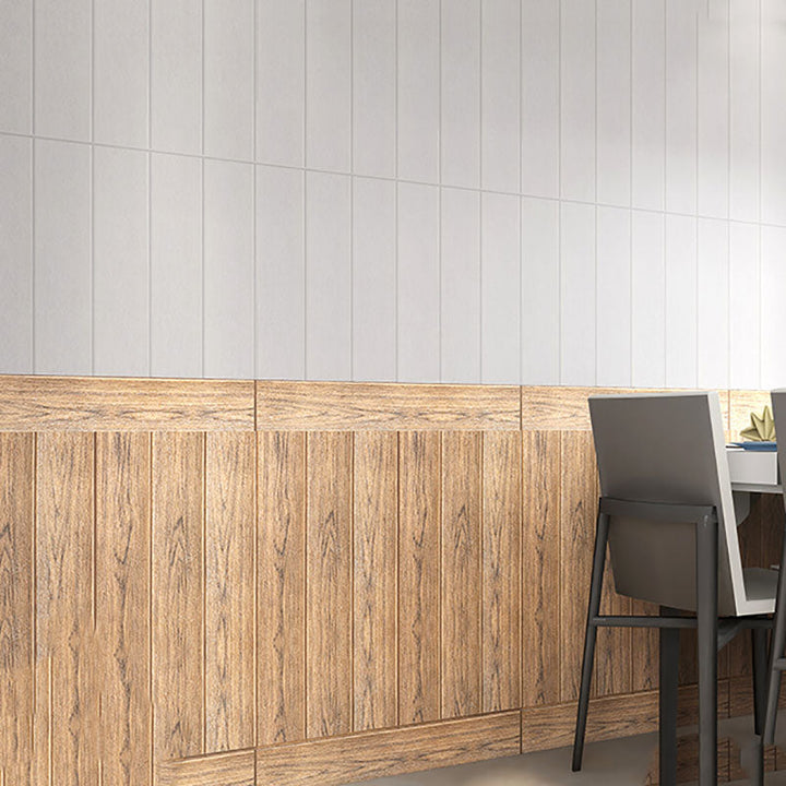 Lisslune | Modern Wall Paneling Peel and Stick Wood Look Design Rectangular Wall Paneling