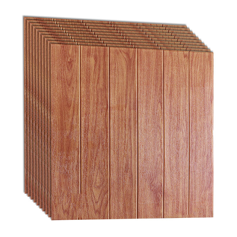 Lisslune | Modern Wall Paneling Peel and Stick Wood Look Design Rectangular Wall Paneling