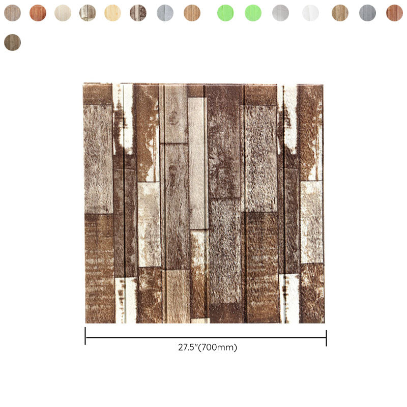 Lisslune | Modern Wall Paneling Peel and Stick Wood Look Design Rectangular Wall Paneling