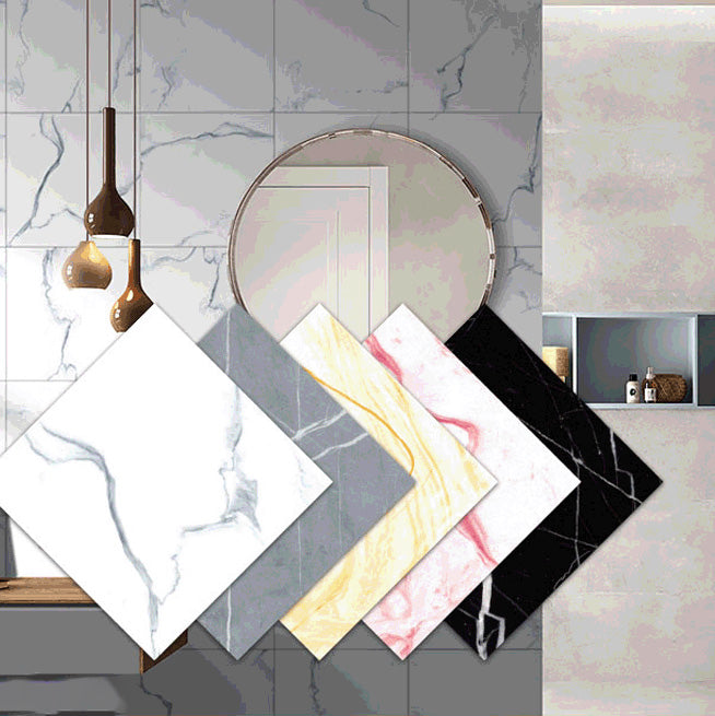 Lisslune | Modern plastic wallpaper single piece peel and stick wall tile with square shape