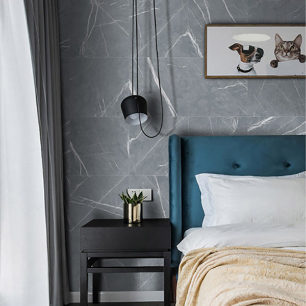 Lisslune | Modern plastic wallpaper single piece peel and stick wall tile with square shape